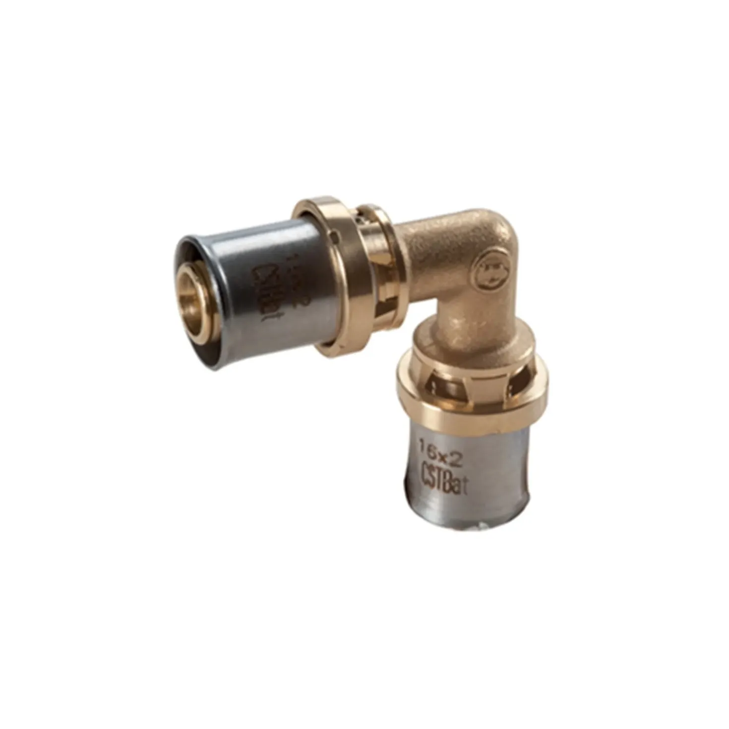 RM122 Raccordo curvo 90° a pressare multipinza diametro 20 x 2 mm