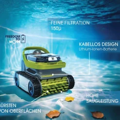 Robot a batteria per piscine Zodiac Pixel OP 3220 per fondo e pareti