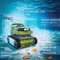 Robot a batteria per piscine Zodiac Pixel OP 3220 per fondo e pareti
