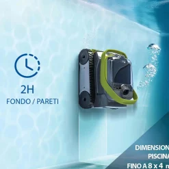 Robot a batteria per piscine Zodiac Pixel OP 3220 per fondo e pareti