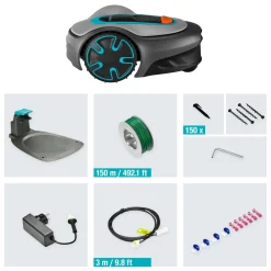 Robot tagliaerba a batteria Gardena Sileno Minimo Bluetooth 250 m²