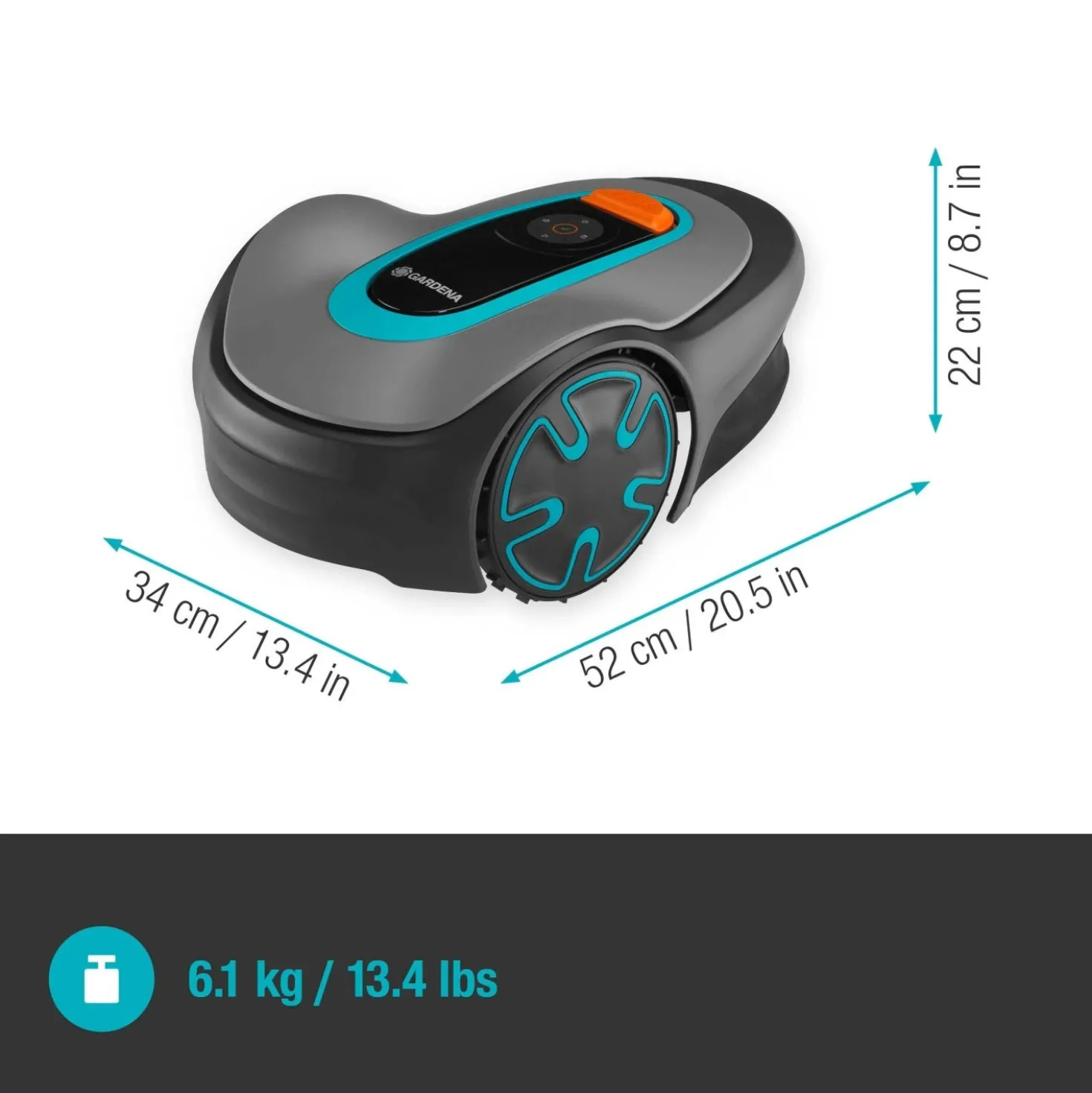 Robot tagliaerba a batteria Gardena Sileno Minimo Bluetooth 250 m²