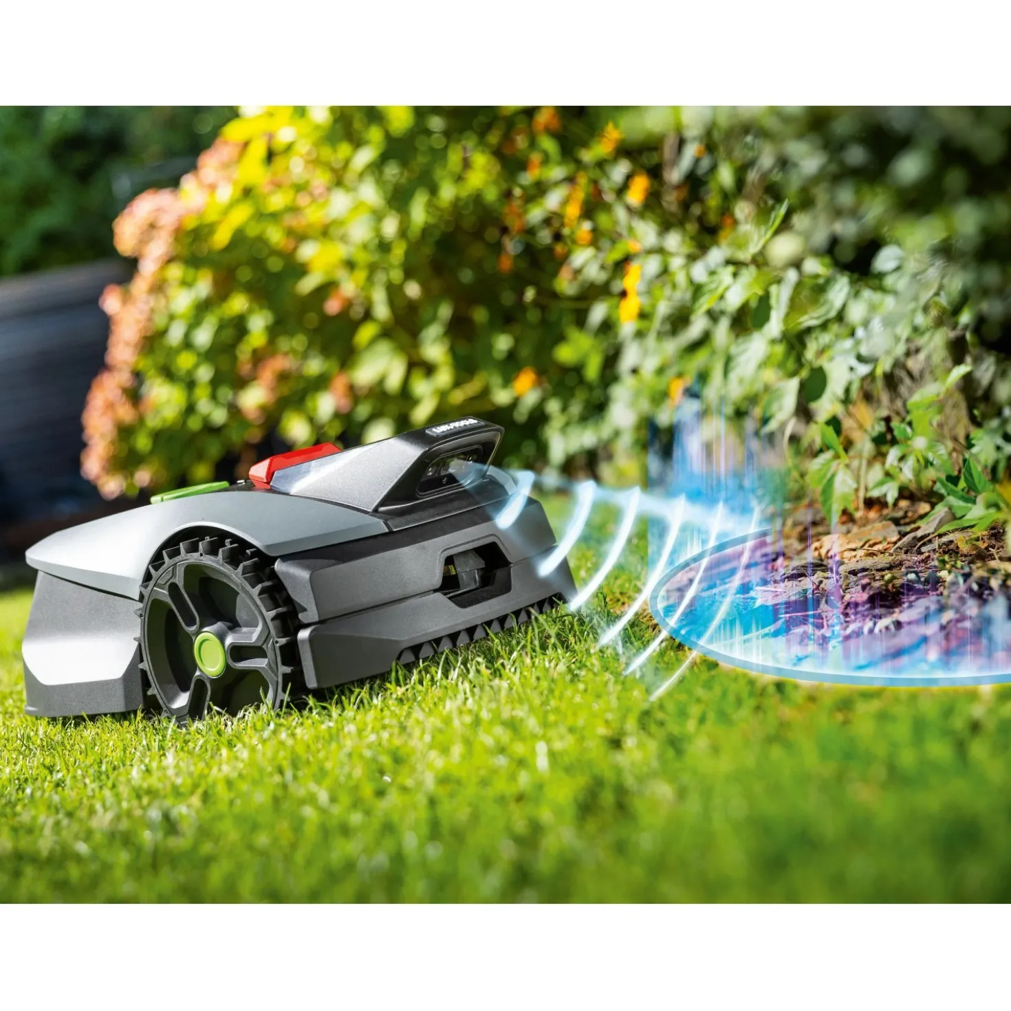 Robot tagliaerba a batteria LUX-TOOLS Oryx 300 m² senza filo perimetrale