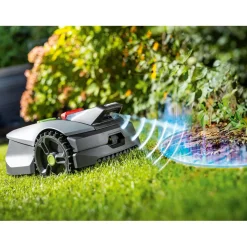 Robot tagliaerba a batteria LUX-TOOLS Oryx 300 m² senza filo perimetrale