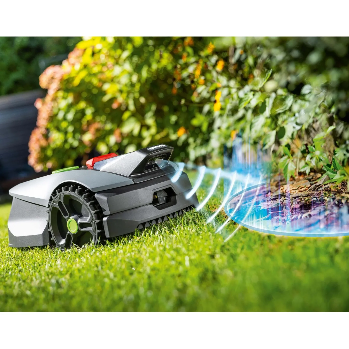 Robot tagliaerba a batteria LUX-TOOLS Oryx 300 m² senza filo perimetrale