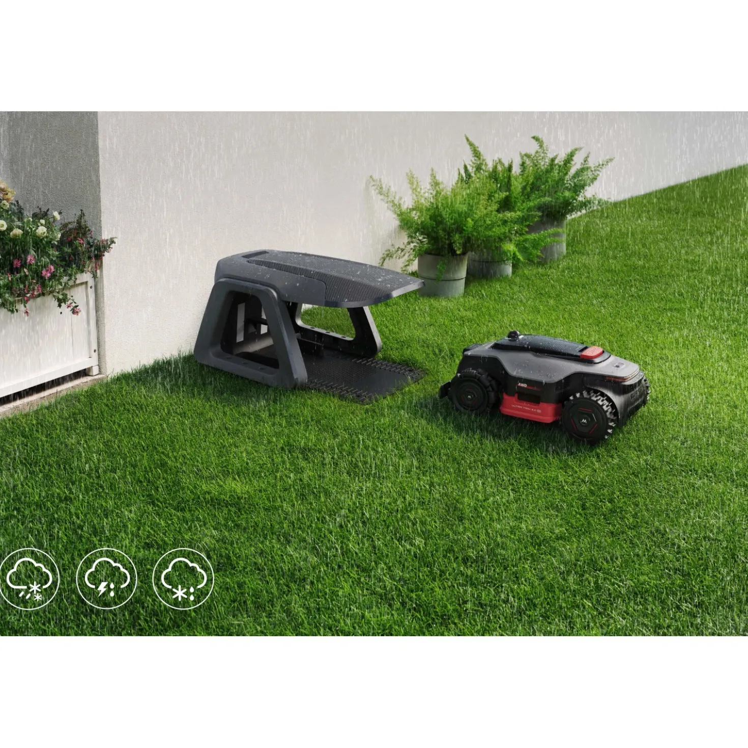 Robot tagliaerba a batteria MOVA LiDAX Ultra AWD 1000 mq senza filo perimetrale