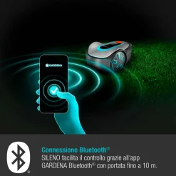 Robot tagliaerba a batteria Gardena Sileno Minimo Bluetooth 500 m²