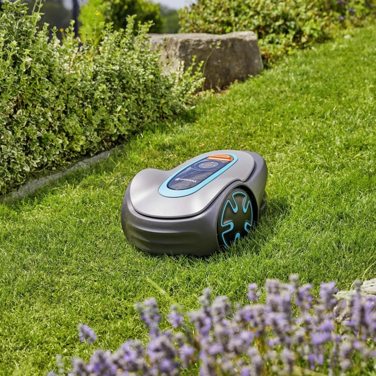 Robot tagliaerba a batteria Gardena Sileno Minimo Bluetooth 500 m²