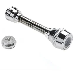 Rompigetto con tubo snodabile cromato