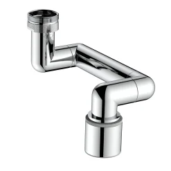 Rompigetto telescopico Twist con risparmio acqua cromo