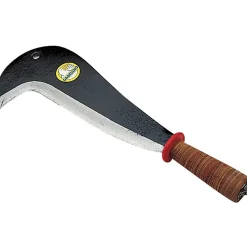 Roncola con manico in cuoio