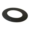 Rosone a 45° per canale da fumo serie Arredo-Legna Ø 130 mm nero