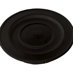 Rosone laccato con coperchio Ø 12 cm nero