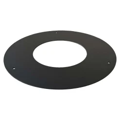 Rosone per canale da fumo serie Arredo-Legna Ø 160 mm nero