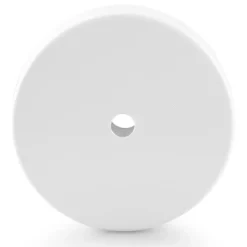 Rosone tondo in metallo 100 mm foro singolo bianco