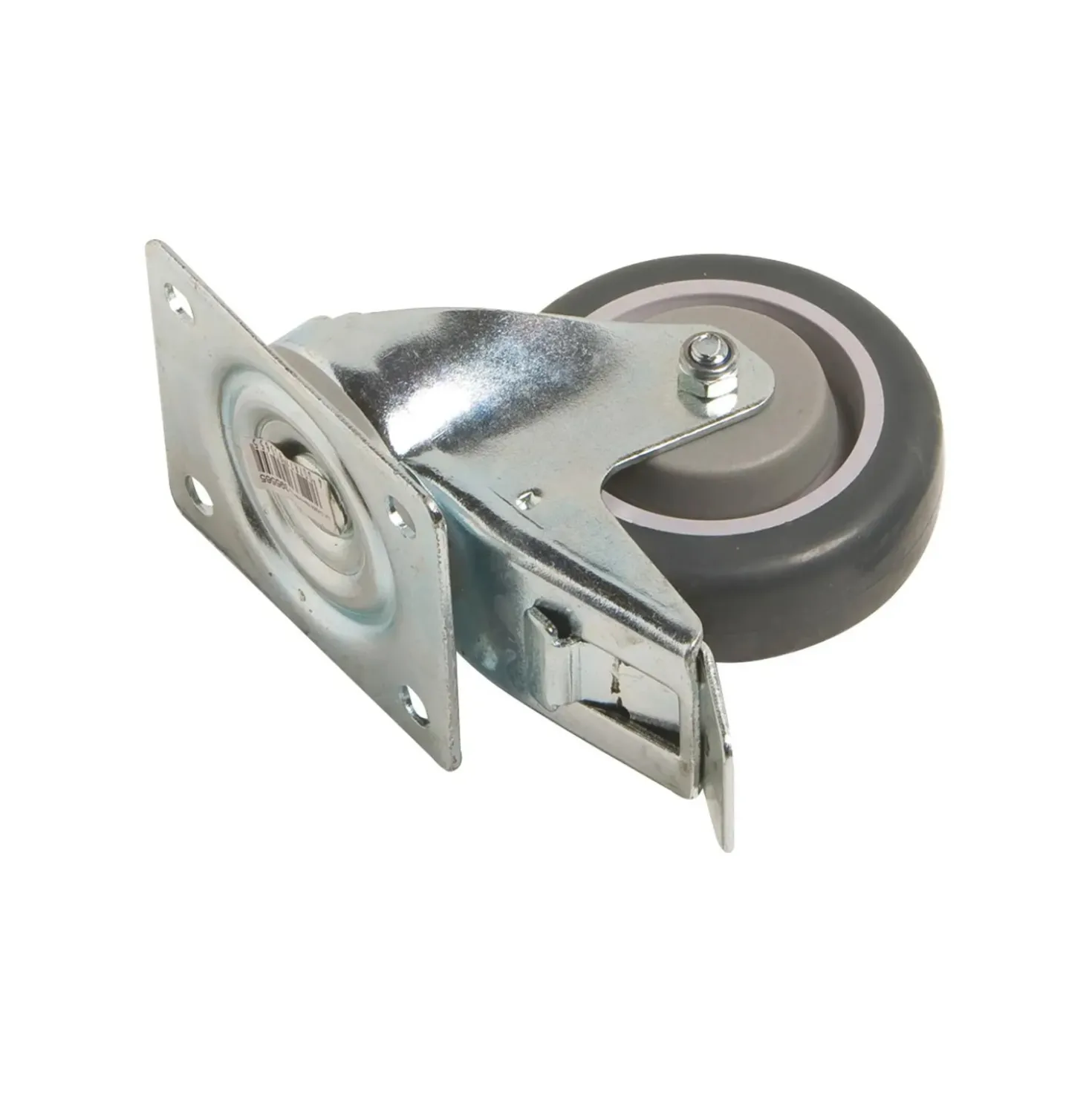 Rotella sterzante per trasporto ruota in gomma e bloccaggio Ø 100 mm P 150 kg
