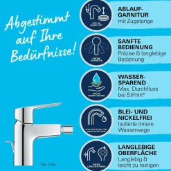 Rubinetto bidet con risparmio energetico Grohe Start