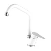 Rubinetto cucina monocomando canna alta Allen bianco opaco