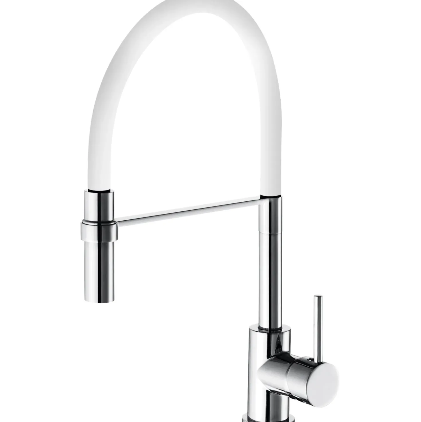 Rubinetto cucina monocomando Winter canna alta bianco