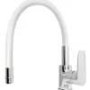 Rubinetto cucina monocomando Torpedo canna alta bianco
