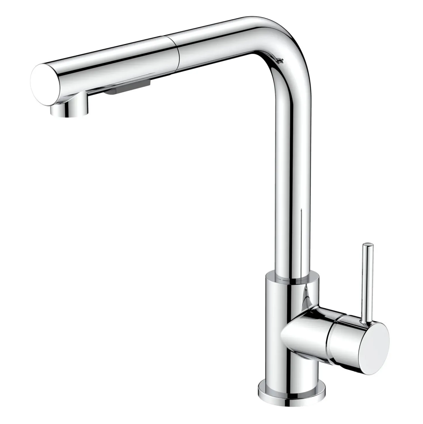 Rubinetto cucina monocomando canna alta Phoenix cromo