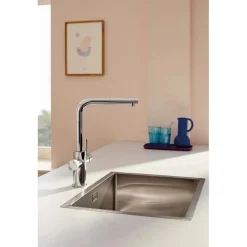 Rubinetto cucina monocomando Grohe Blue Pure Minta doccetta estraibile cromo