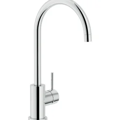 Rubinetto cucina monocomando canna alta Live argento