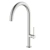 Rubinetto cucina monocomando canna alta Detroit acciaio