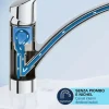 Rubinetto cucina monocomando Grohe canna bassa per Start nero