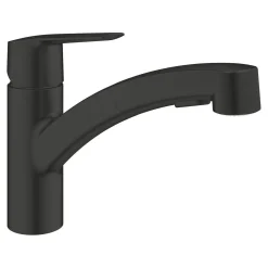 Rubinetto cucina monocomando Grohe canna bassa per Start nero