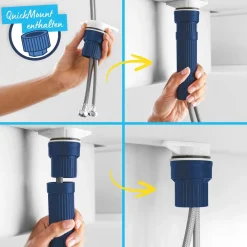 Rubinetto cucina monocomando Grohe canna bassa per Start nero