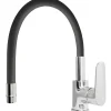 Rubinetto cucina monocomando Torpedo canna alta nero