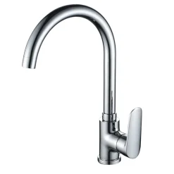 Rubinetto cucina monocomando canna alta One cromo