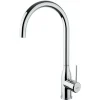 Rubinetto da cucina monoforo canna alta Iceberg cromo