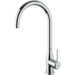 Rubinetto da cucina monoforo canna alta Iceberg cromo