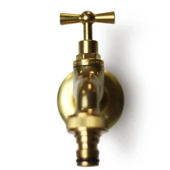 Rubinetto da esterno ornamentale in ottone lucido R1 13 mm (1/2