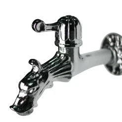 Rubinetto da esterno ornamentale in ottone cromato R2/C 13 mm (1/2")