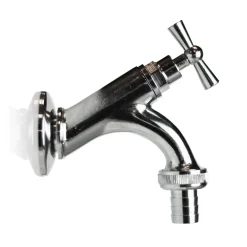 Rubinetto da esterno ornamentale in ottone cromato R10 C 13 mm (1/2")