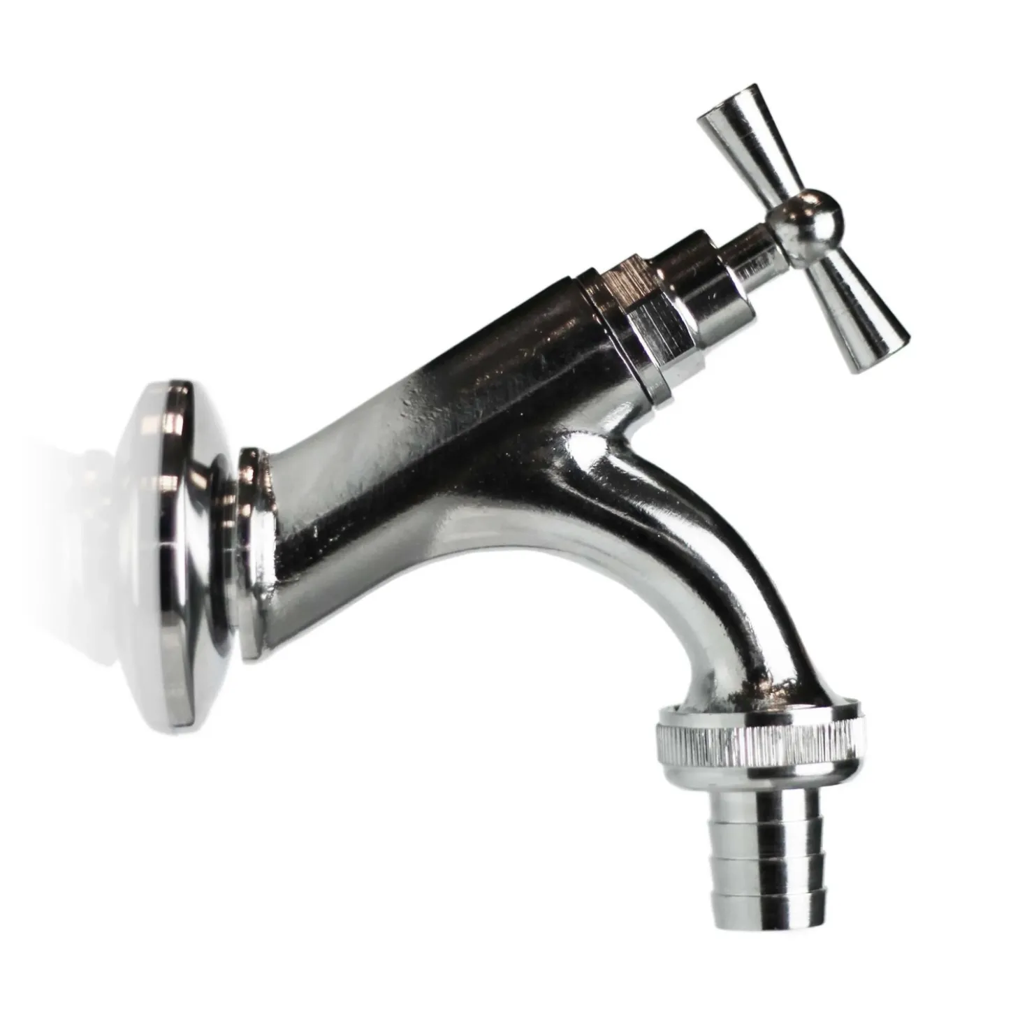 Rubinetto da esterno ornamentale in ottone cromato R10 C 13 mm (1/2")