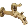 Rubinetto da giardino in bronzo con levetta serie Rinascimento