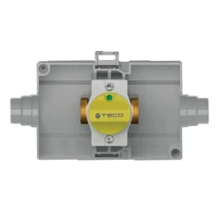 Rubinetto di intercettazione gas da incasso diritto
