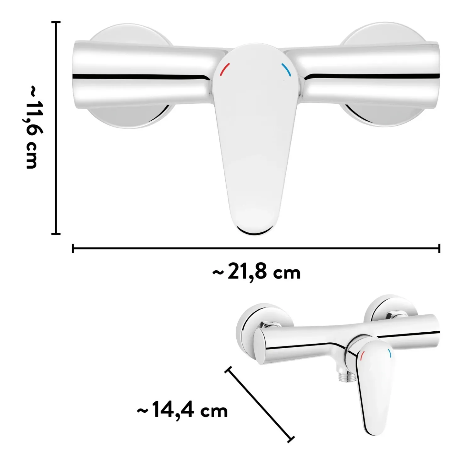 Rubinetto doccia baliv DU-5060 cromo