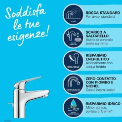 Rubinetto per bidet Swift cromo