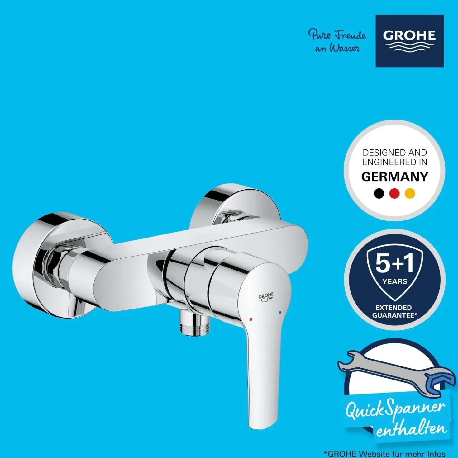 Rubinetto per doccia Grohe Start montaggio a parete