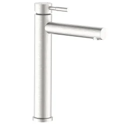 Rubinetto per lavabo alto Antea acciaio spazzolato