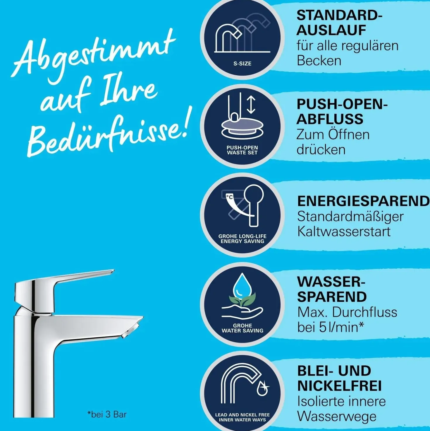 Rubinetto per lavabo Grohe Start cromo tg S