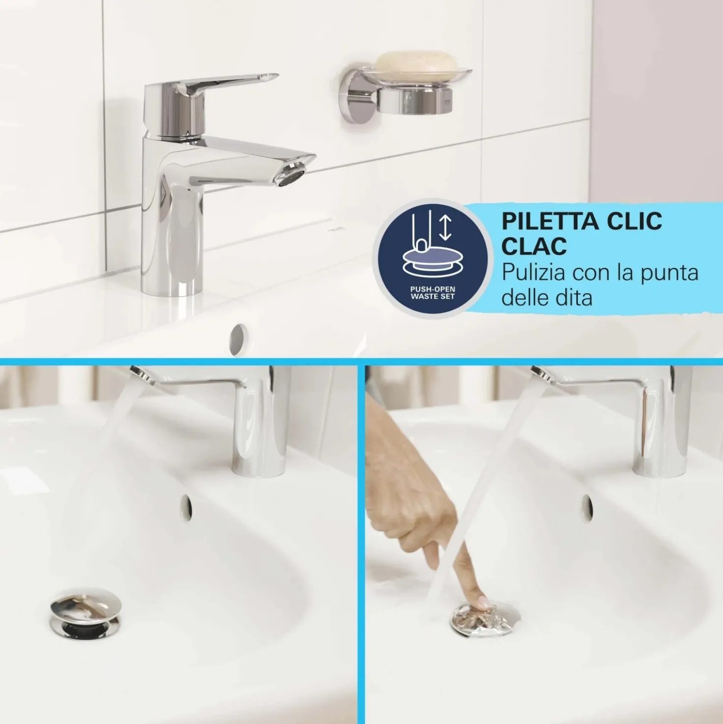 Rubinetto per lavabo Grohe Start cromo tg S