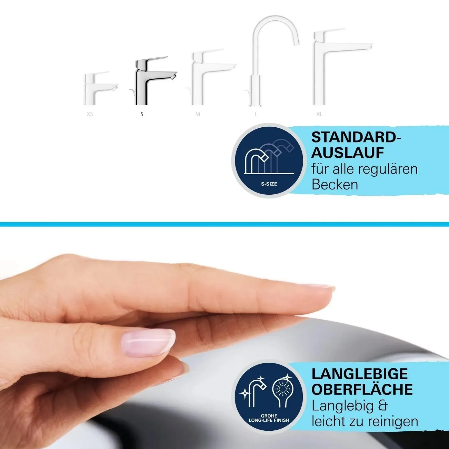 Rubinetto per lavabo Grohe Start cromo tg S