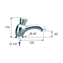 Rubinetto per lavabo Style cromo
