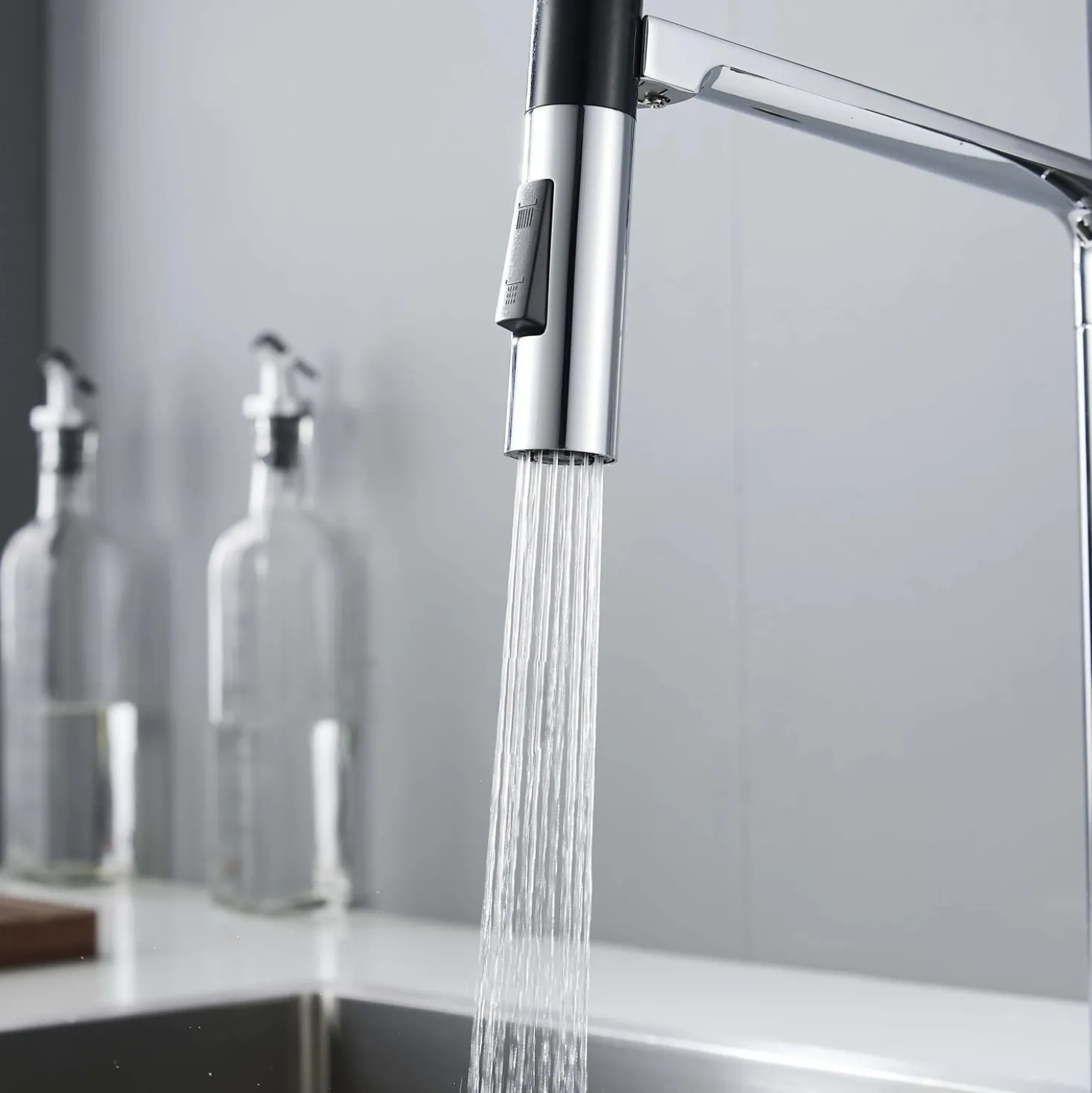 Rubinetto per lavabo Tokyo acciaio spazzolato